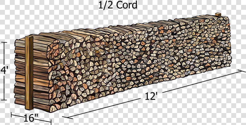 1 3 Cord Of Firewood  HD Png DownloadTransparent PNG