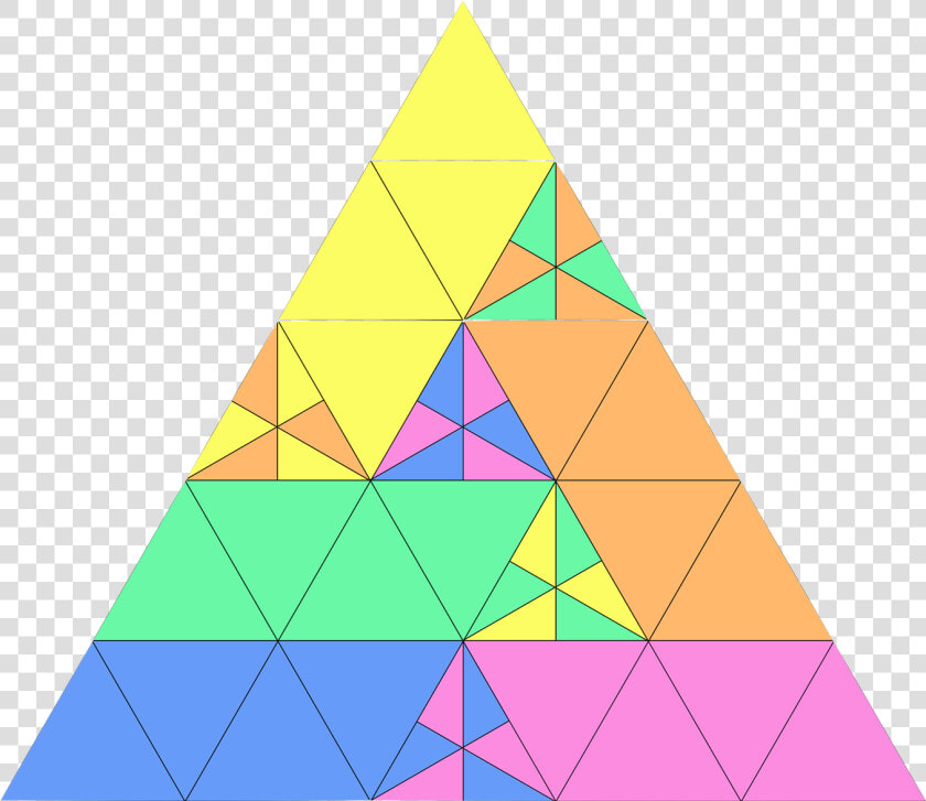 Equilateral Triangle Divided Into Equal Parts  HD Png DownloadTransparent PNG