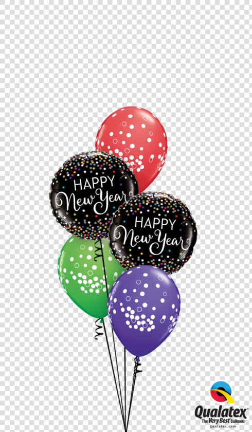 New Years Confetti Sparkles Balloon Bouquet At London   Happy 1st Birthday Balloons  HD Png DownloadTransparent PNG