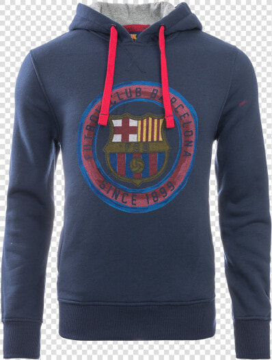 17 18 Barcelona Blue Hoodie Jacket   เสื้อ กัน หนาว บาร์ เซ โล น่า  HD Png DownloadTransparent PNG