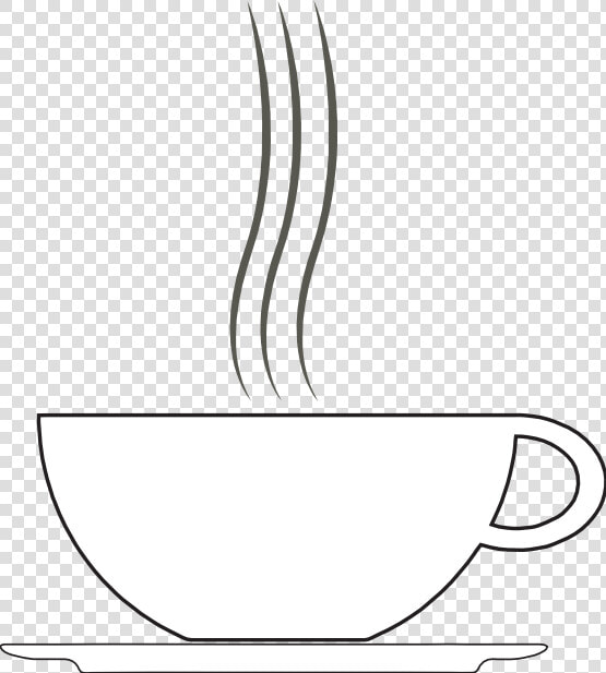 Tikigiki Misc Coffee Cup 10 Black White Line Art 555px   Coffee Cup Clipart White  HD Png DownloadTransparent PNG