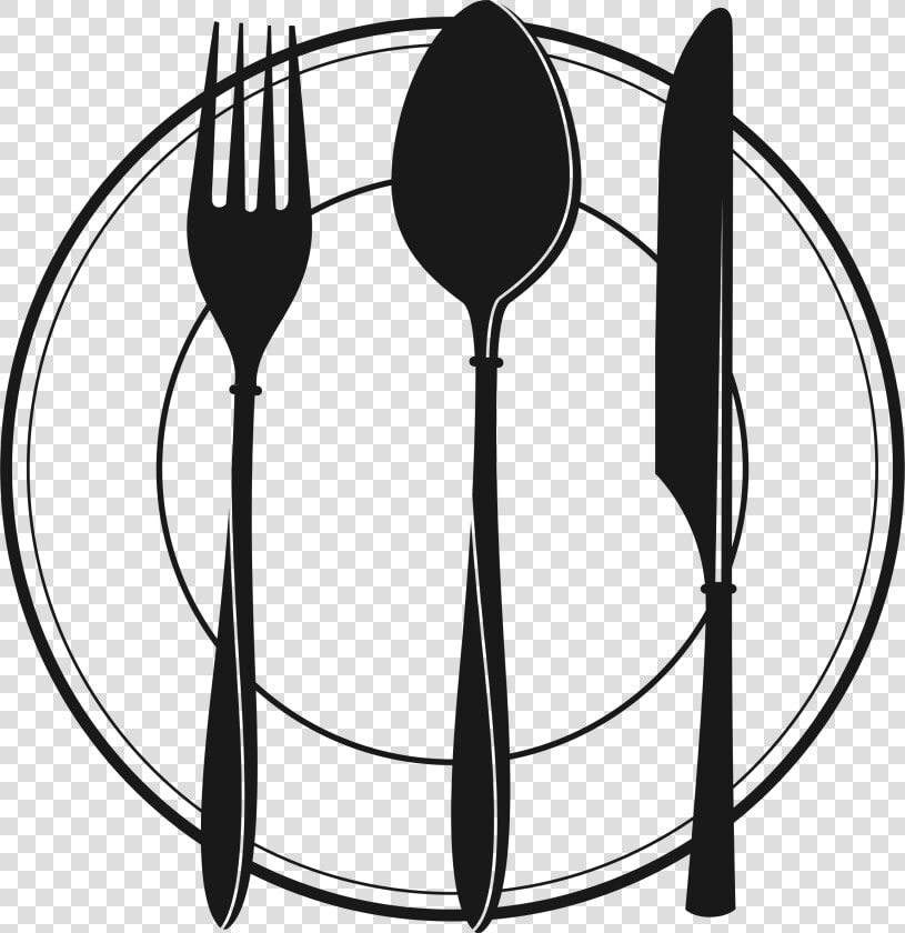 Spoon Clipart Png   Plate And Silverware Clipart  Transparent PngTransparent PNG