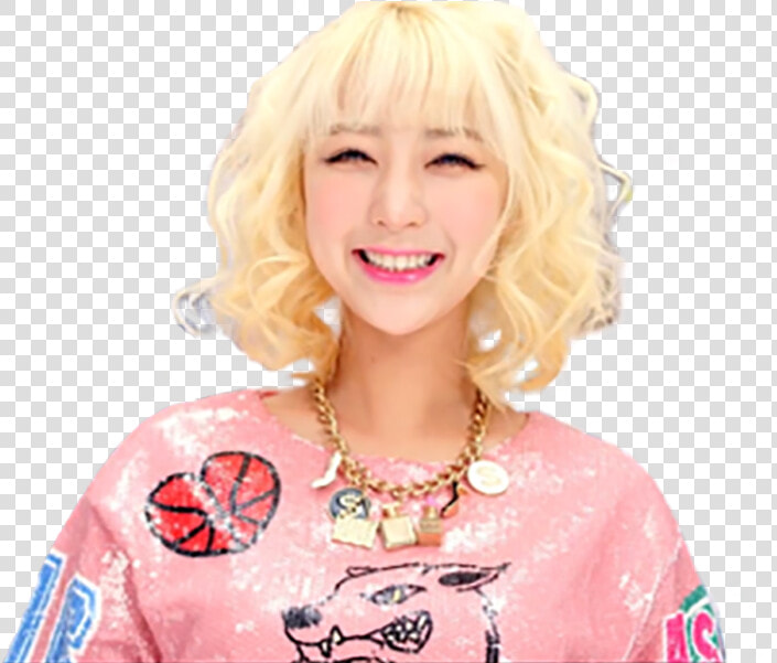 Sticker Kikoojap Kpop Exid Hyerin Sourit Sourire Smile   Blond  HD Png DownloadTransparent PNG