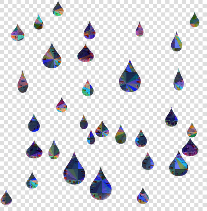 Raindrops Hologram Rain Drops Ftestickers   Triangle  HD Png DownloadTransparent PNG