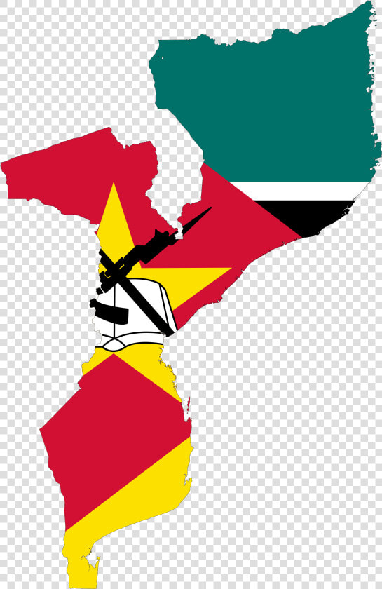 Mozambique Map And Flag  HD Png DownloadTransparent PNG