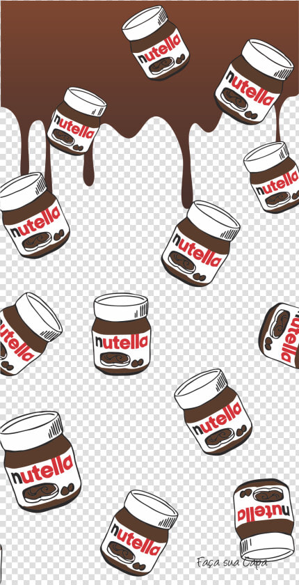 Nutella Cool Iphone Backgrounds  Iphone Wallpaper Food    Nutella Background  HD Png DownloadTransparent PNG