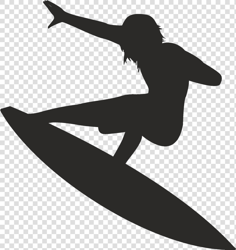 Silhouette Surfing Surfboard   Silhouette Surfboard Png  Transparent PngTransparent PNG