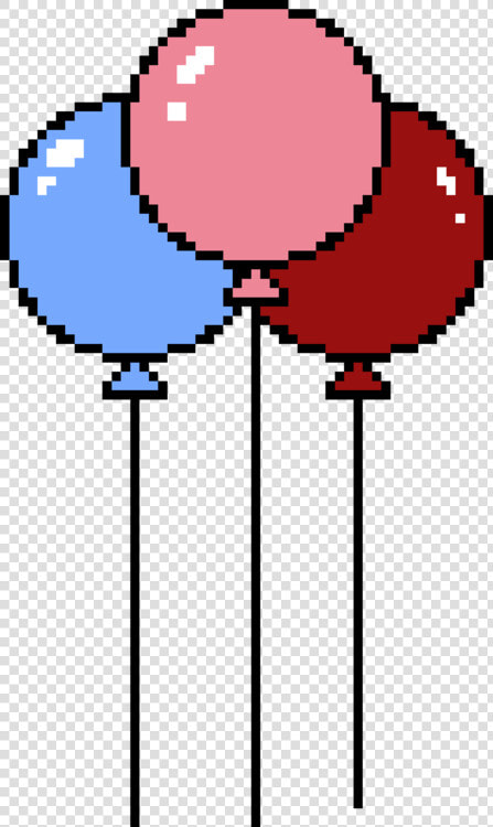 Toy Balloon Pixel Art Birthday Speech Balloon   Transparent Balloon Pixel Art  HD Png DownloadTransparent PNG