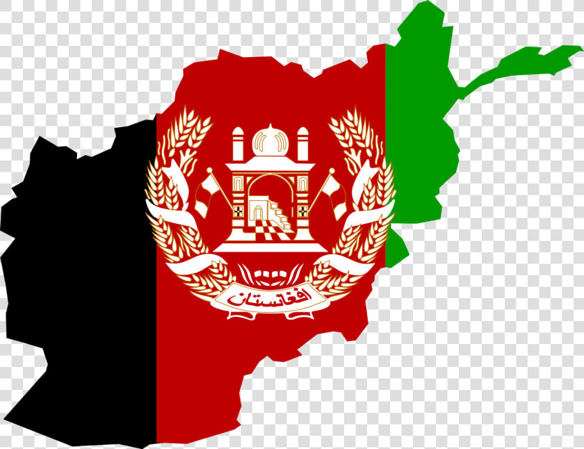 Afghanistan Map With Flag  HD Png DownloadTransparent PNG