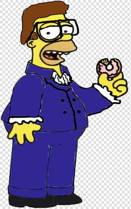 Homer Powers International Man Of Mystery   Homer Simpson Eating A Donut  HD Png DownloadTransparent PNG