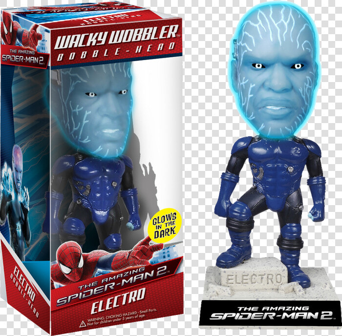 Amazing Spider Man Electro Bobble Head  HD Png DownloadTransparent PNG