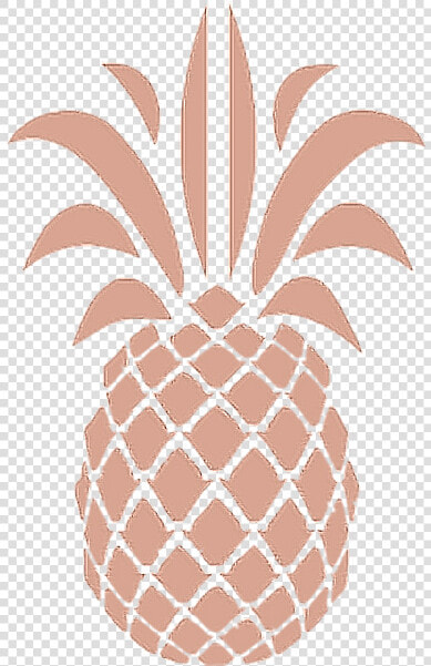  pineapple  rosegold  aesthetic   Gold Pineapple  HD Png DownloadTransparent PNG