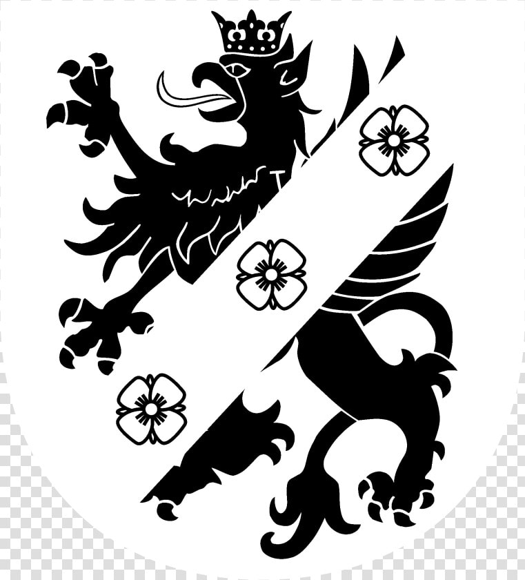 Powiatu Logo Black And White   Kashubian Coat Of Arms  HD Png DownloadTransparent PNG