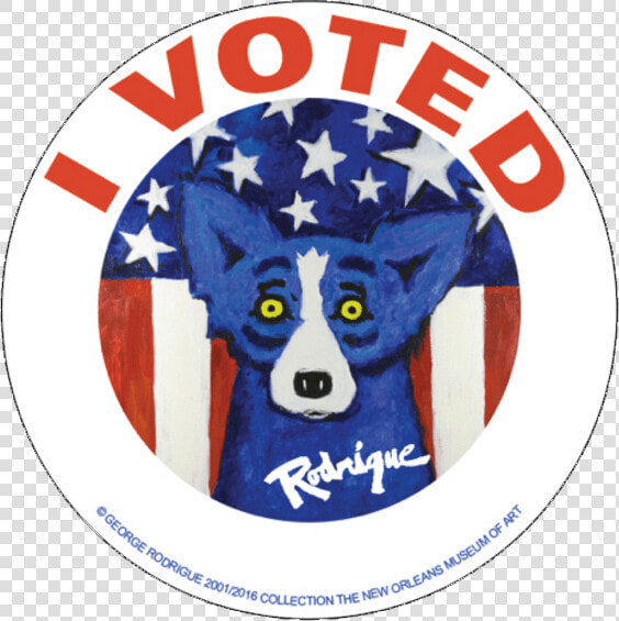 2016 Election Twitch   Blue Dog I Voted  HD Png DownloadTransparent PNG