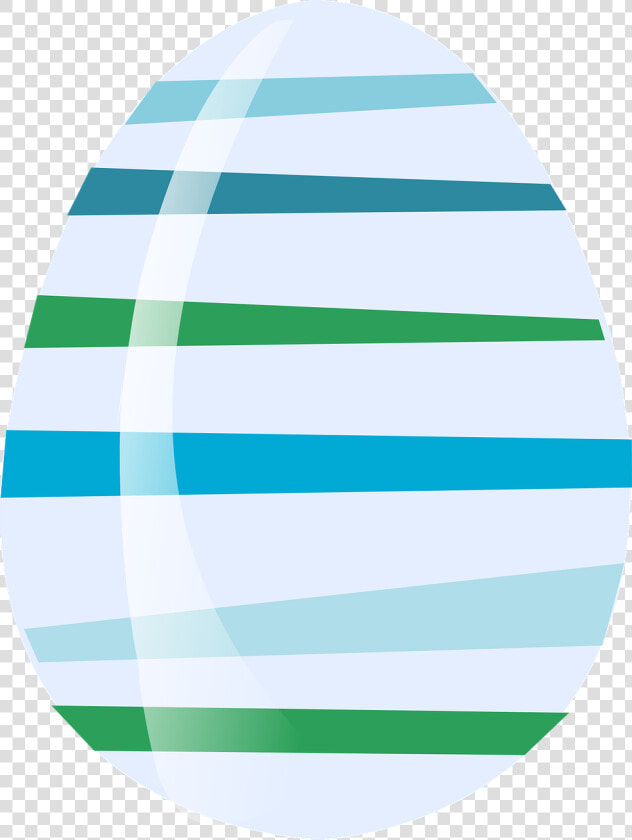 Easter  Egg  Blue  Green  Striped  Stripes   Circle  HD Png DownloadTransparent PNG