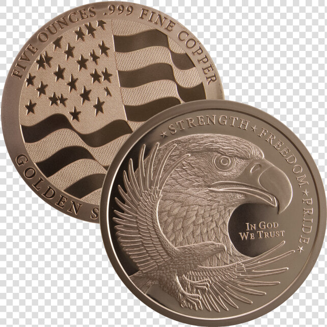 Strength Freedom Pride Custom Copper Round src   American Silver Eagle  HD Png DownloadTransparent PNG