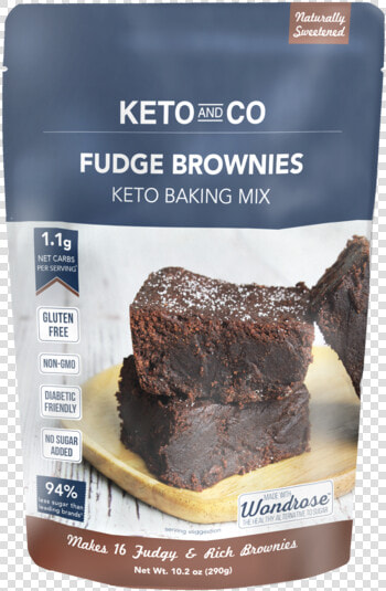 Fudge Brownies Keto Baking Mix   Keto And Co Fudge Brownie Mix  HD Png DownloadTransparent PNG