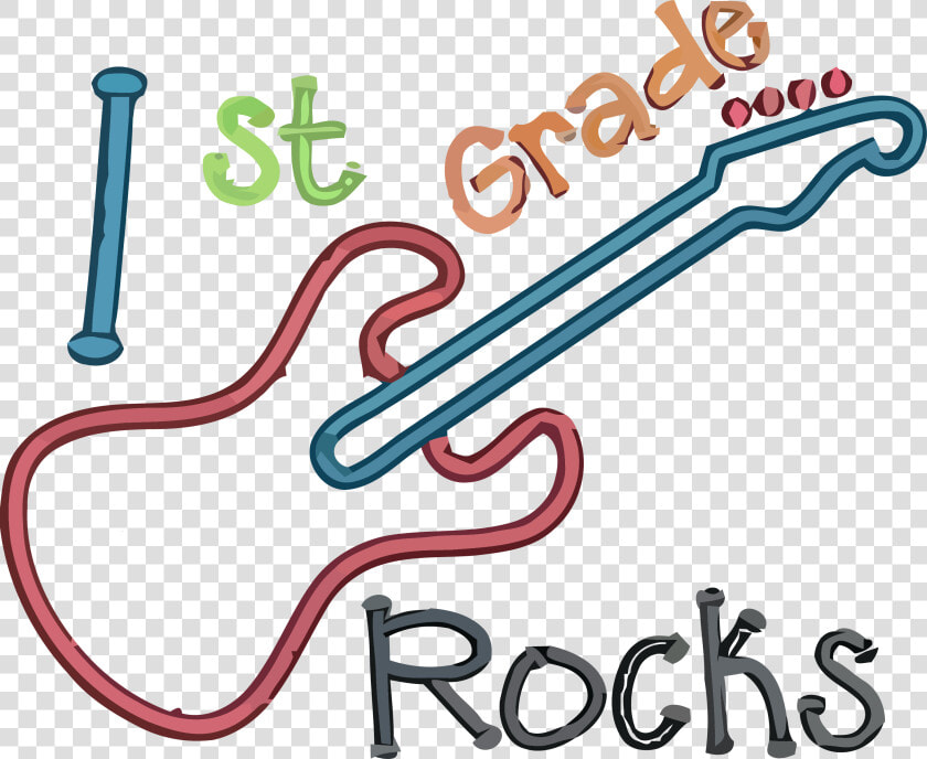 1st Grade Guitar Rocks Clipart Png   1st Grade Clip Art Free  Transparent PngTransparent PNG