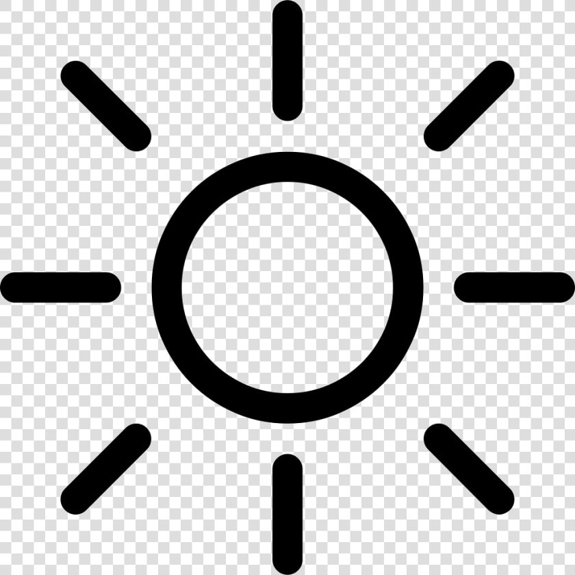 Sun Icon Png   Simbolo De Tiro Al Blanco  Transparent PngTransparent PNG