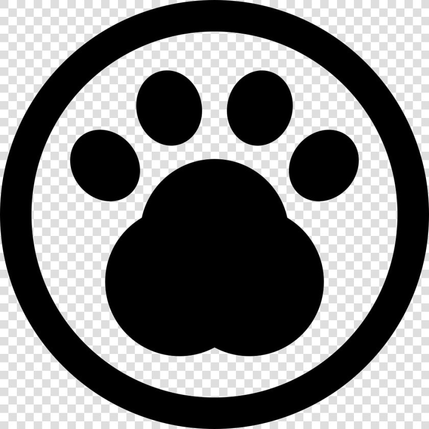 Pawprint In A Circle Of Pet Hotel Sign   Pet Icon Png  Transparent PngTransparent PNG