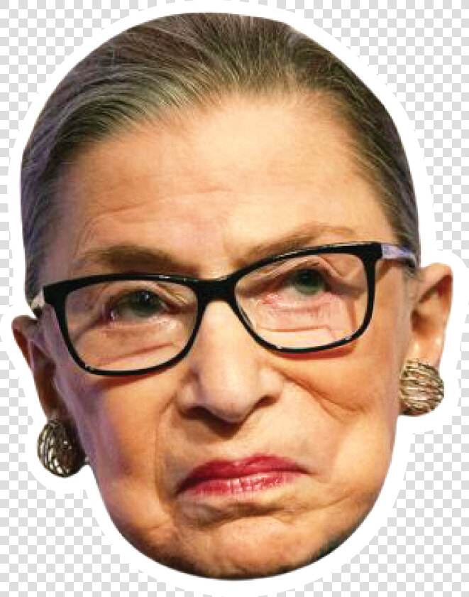 Ruth Bader Ginsburg Head Sticker   Ruth Bader Ginsburg Alive  HD Png DownloadTransparent PNG