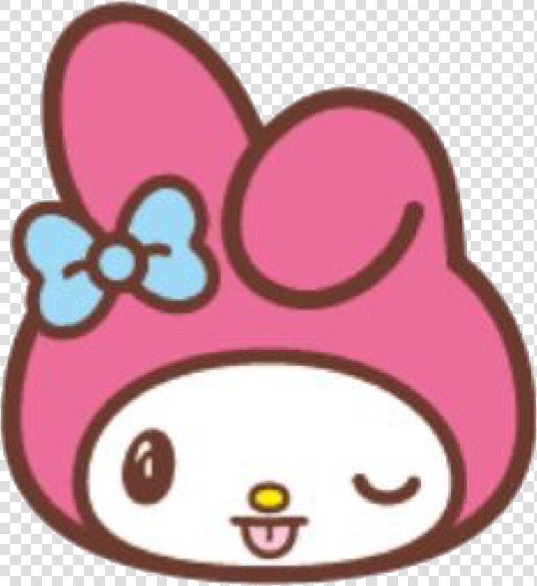 Sticker Emoji My Melody Clipart   Png Download   マイメロ 絵文字  Transparent PngTransparent PNG