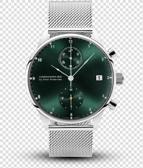 1815 Chronograph  Steel   Green Sunray   Vintage 1815 Chronograph Green  HD Png DownloadTransparent PNG