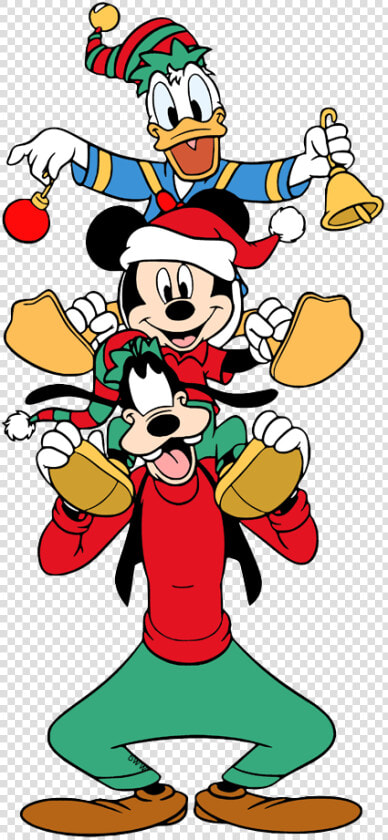 Mickey Goofy Donald Christma  HD Png DownloadTransparent PNG