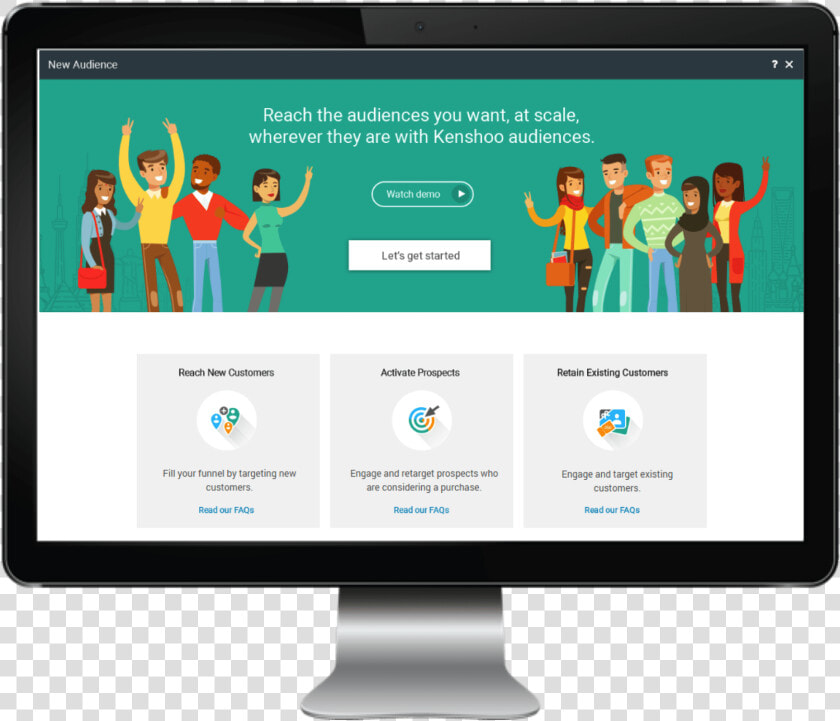 Audience Manager  Kenshoo Audience Manager Holistic   Computer Monitor  HD Png DownloadTransparent PNG