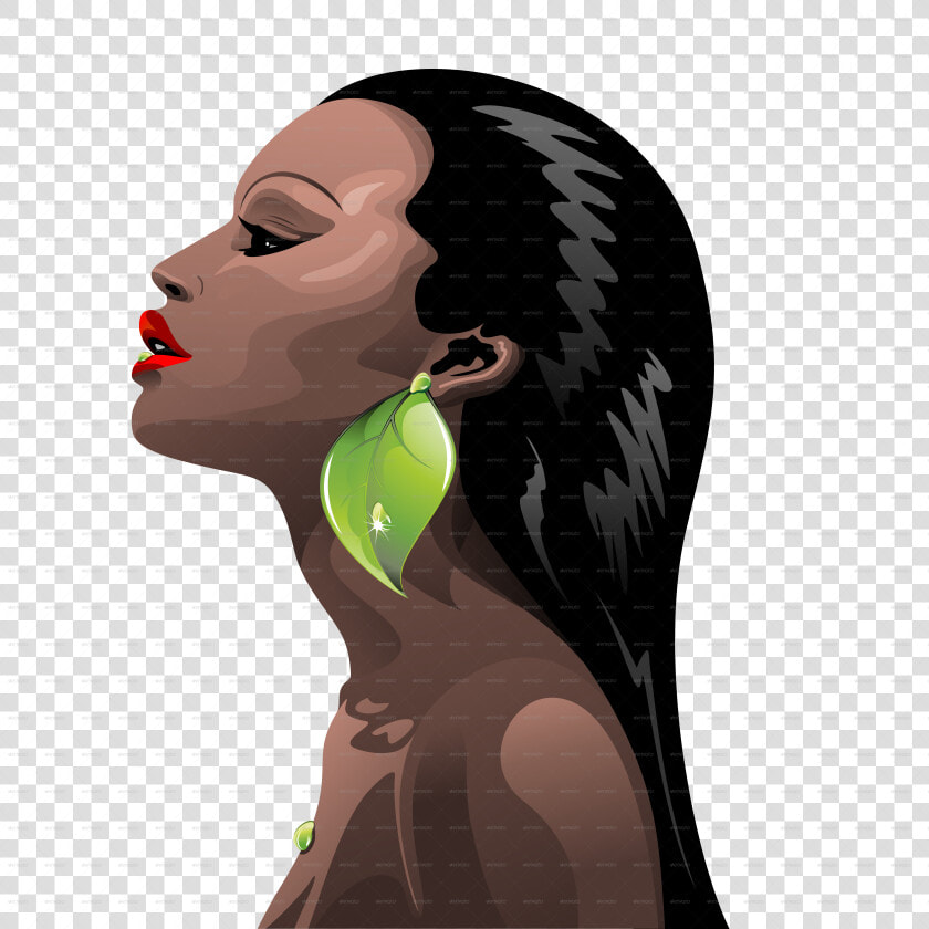 Transparent Womans Face Png   Illustrations Of Beautiful Black Women  Png DownloadTransparent PNG