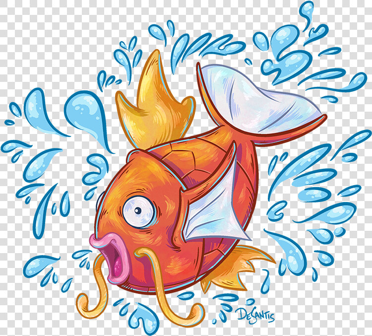 Magikarp Used Splash By Superedco   Cartoon  HD Png DownloadTransparent PNG