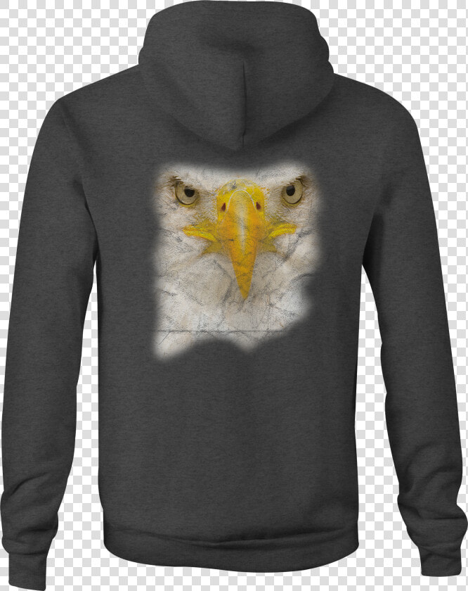 American Zip Up Hoodie Bald Eagle Face Hooded Sweatshirt   Mom And Daughter Hoodies  HD Png DownloadTransparent PNG