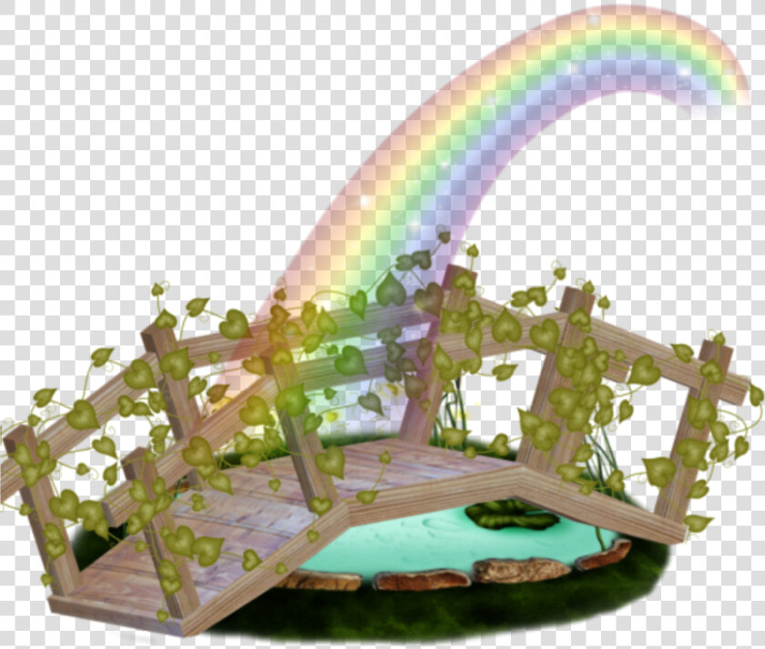  ftestickers  pond  rainbow  bridge  wooden   Rainbow Bridge Clipart  HD Png DownloadTransparent PNG