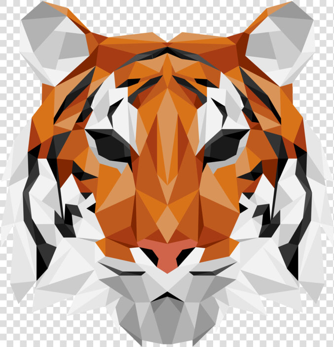 Geometric Tiger   Tiger Head Png Geometric  Transparent PngTransparent PNG