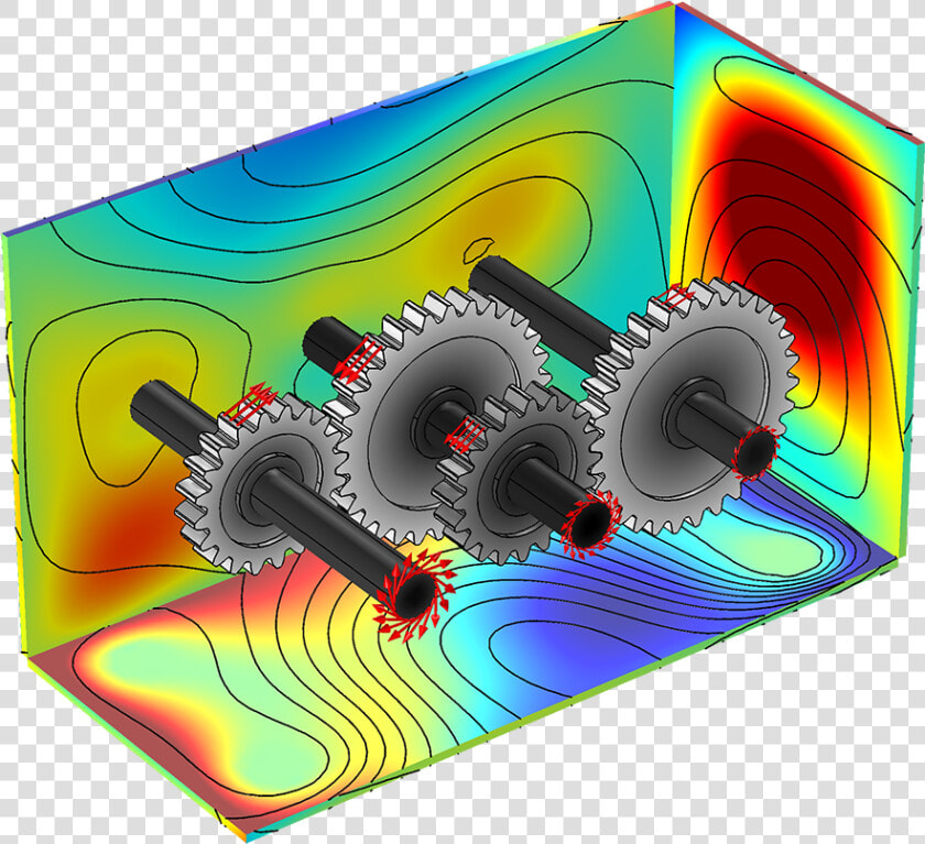 A Aceleração Normal Na Carcaça Devido Às Vibrações   Gear Vibrations  HD Png DownloadTransparent PNG