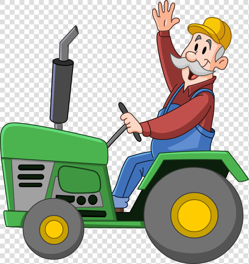 Transparent Tractor Clipart Png   Farmer On A Tractor Clipart  Png DownloadTransparent PNG