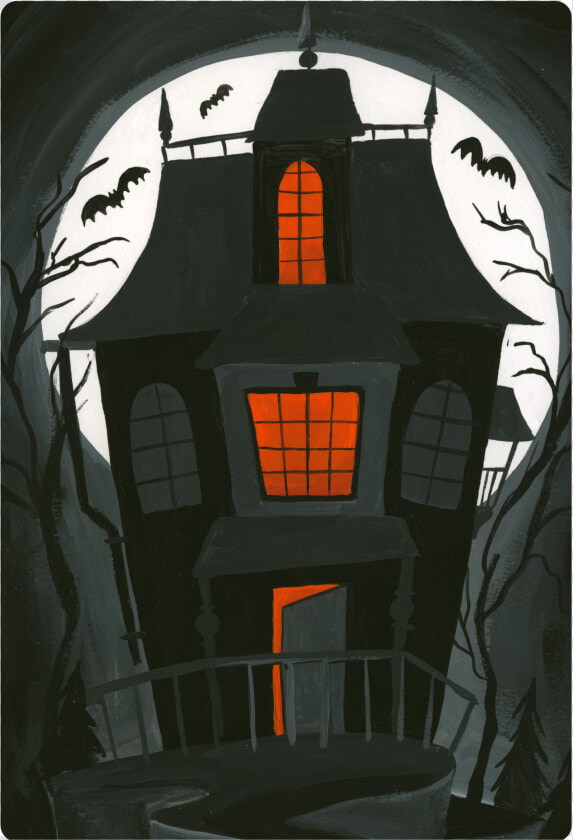 Haunted House Print  amp  Cut File  HD Png DownloadTransparent PNG