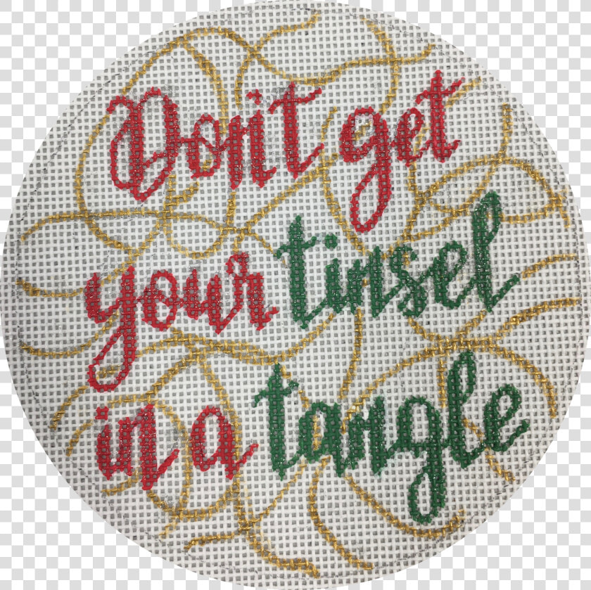 Don T Get Your Tinsel In A Tangle   Cross stitch  HD Png DownloadTransparent PNG