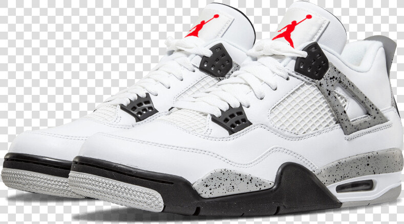 Air Jordan 4 White Cement Png Transparent  Png DownloadTransparent PNG