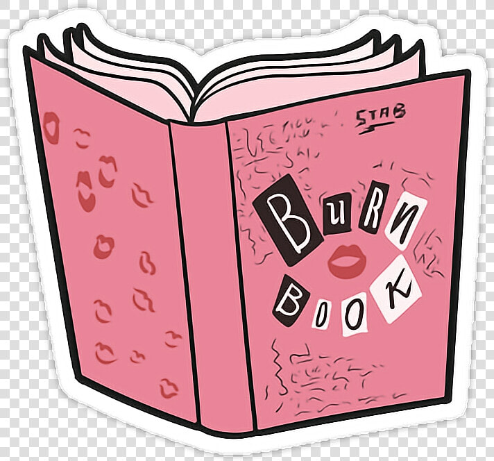  book  libro  books  libros  sweet  love  kiss  burnbook   Stickers Mean Girls Png  Transparent PngTransparent PNG