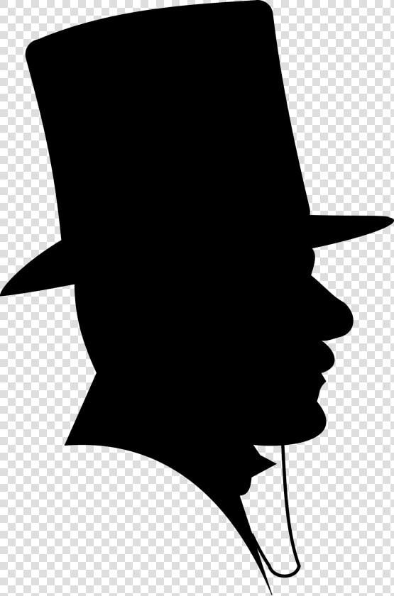 Public Domain Clip Art Image Victorian Man With Top   Man In Top Hat Silhouette  HD Png DownloadTransparent PNG