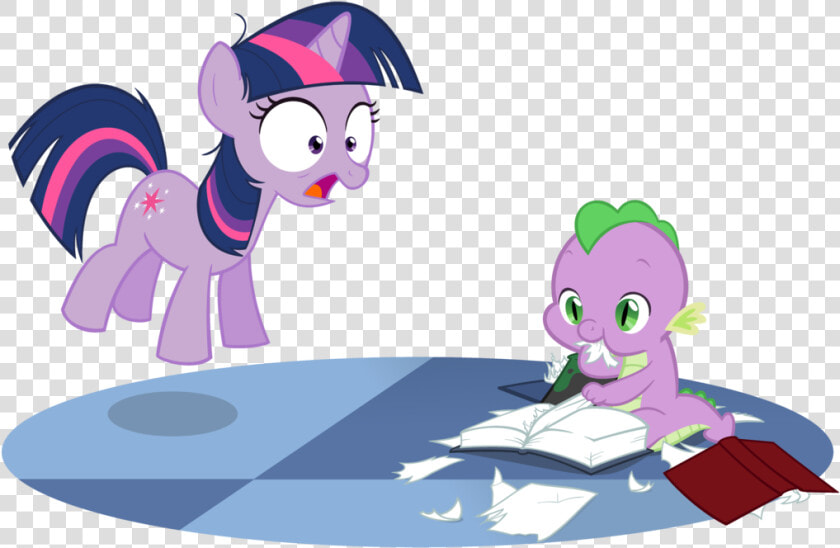 Transparent Baby Dragon Png   My Little Pony Twilight And Spike  Png DownloadTransparent PNG