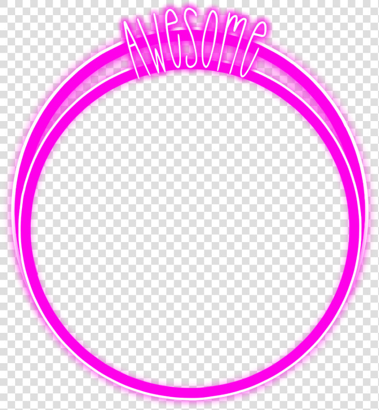  freetoedit  neon  round  circle  pink  awesome  glow   Circle  HD Png DownloadTransparent PNG