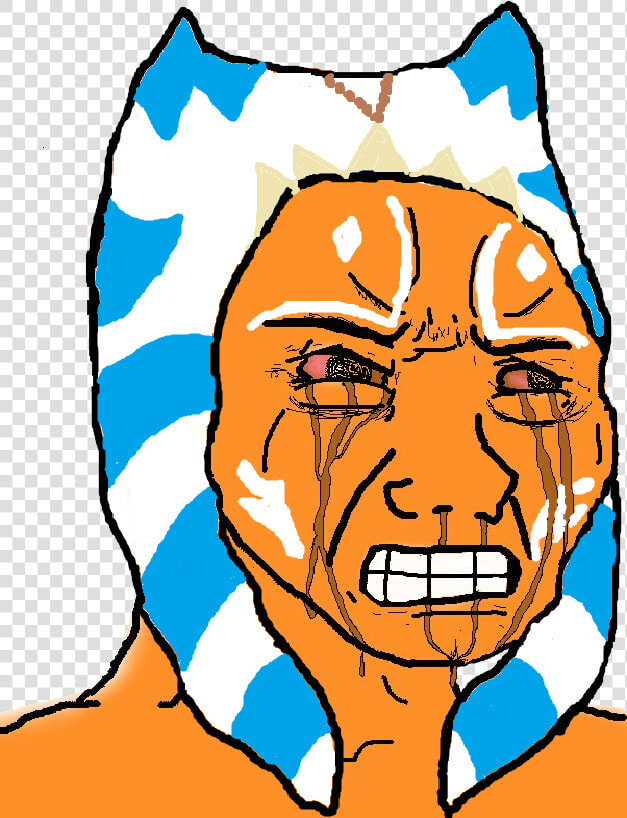 View Samegoogleiqdbsaucenao Wojak Ahsoka     Angry Face Meme  HD Png DownloadTransparent PNG