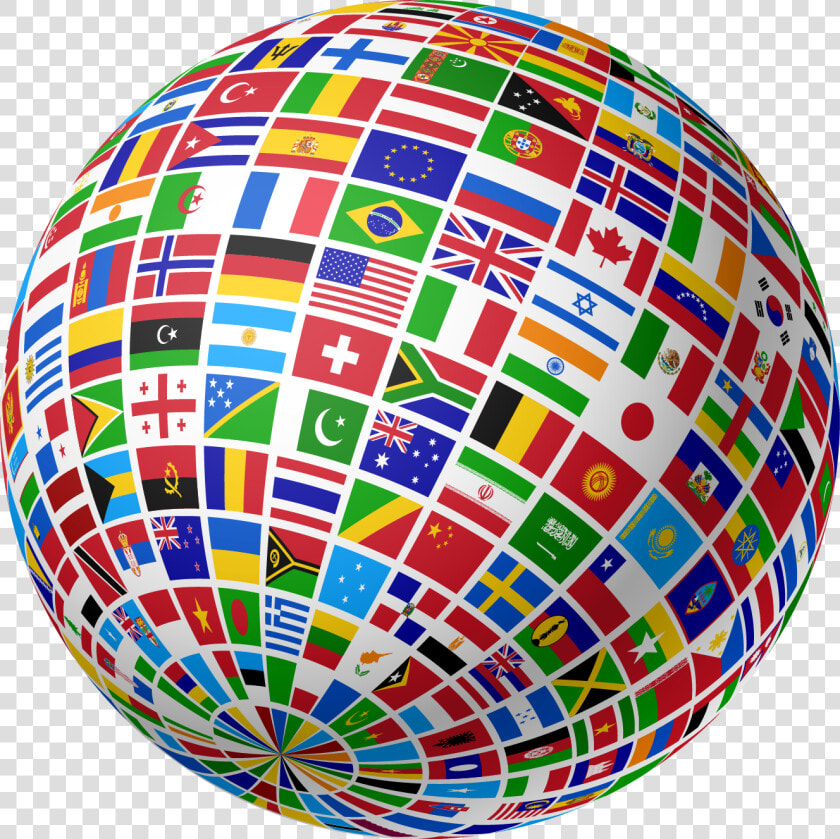 Transparent Background Globe Flags  HD Png DownloadTransparent PNG