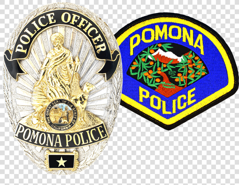 Combo Badge And Patch   Pomona Police  HD Png DownloadTransparent PNG