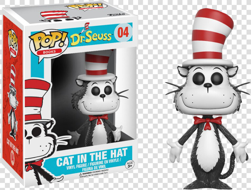 Cat In The Hat Pop Vinyl Figure   Cat In The Hat Funko Pop  HD Png DownloadTransparent PNG