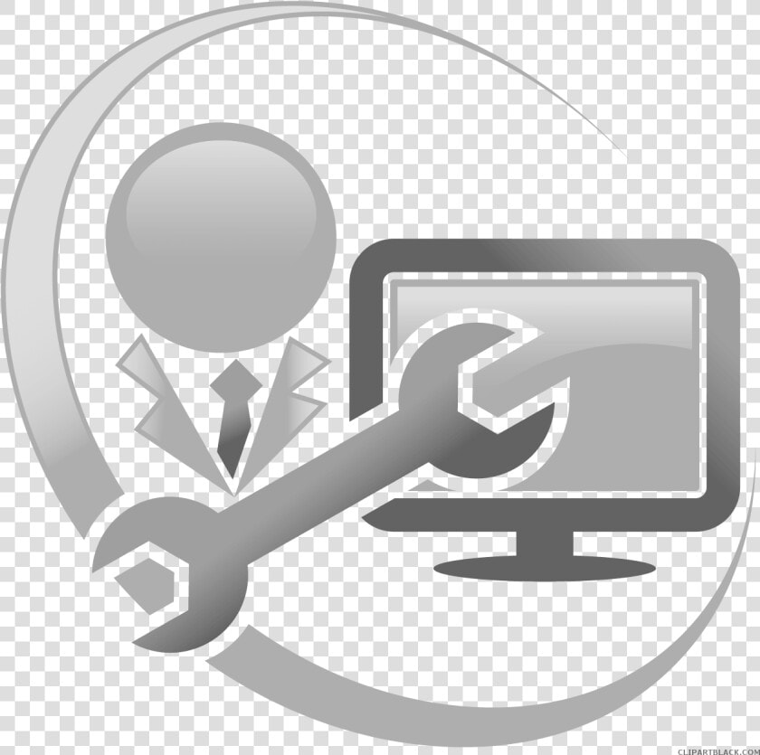 Transparent Computers Clipart Black And White   Computer Repair Shop Logo  HD Png DownloadTransparent PNG