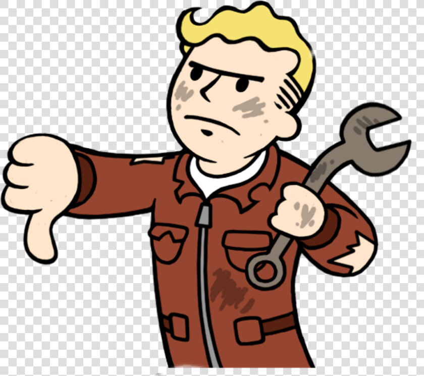 Disgusting Fallout Vault boy Dislike Angry Clipart   Fallout Angry Vault Boy  HD Png DownloadTransparent PNG