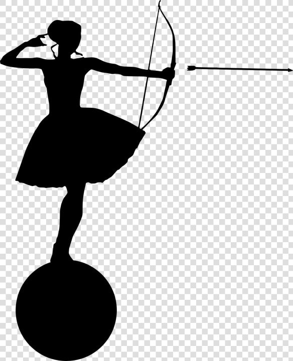 Archery  Silhouette  Target  Female  Man  Accuracy    Disegni Tiro Con L Arco  HD Png DownloadTransparent PNG